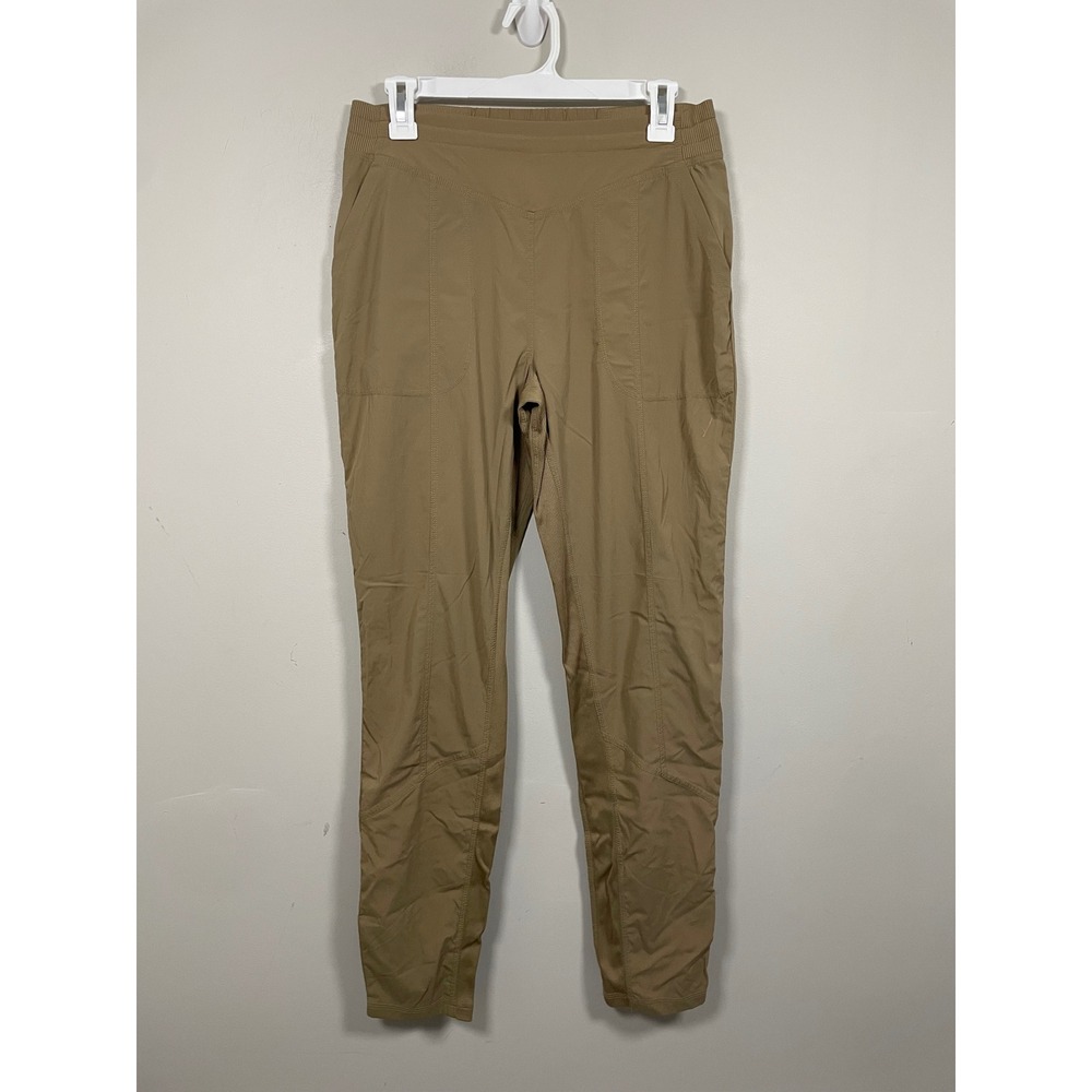 Indyeva Pull On Hiking Active Pants in Tan Brown Size Small Athleisure Outdoor